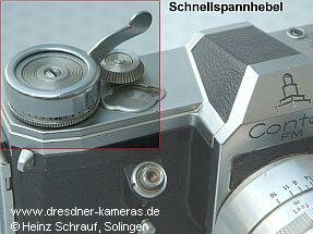 Schnellspannhebel an Contax FM