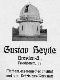 G. Heyde, Sternwarte 1909