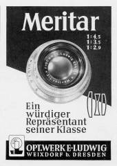 Meritar-Werbung 1953