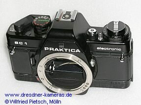 Praktica BC1 #3900137 - Unikat einer BC1 mit linksseitiger Auslsung, gefertigt in der Abteilung Musterbau des Kombinates VEB Pentacon