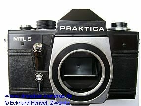 Praktica MTL 5 - Umbau mit schwarzer Gehusekappe und schwarzem Boden