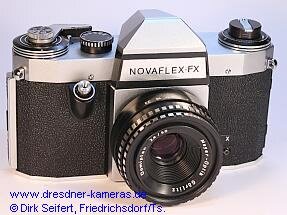 Praktica PL nova I mit genderter Bezeichnung Novaflex FX