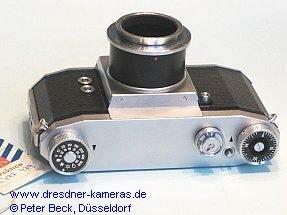 Praktica-IV-photomicrograpic-attachment-camera without reflex-mirror and viewfinder