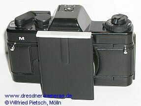 Praktica M (baugleich der BCA M) mit einem Ansatzstck fr spezielle Mikroskope